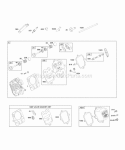 Cylinder Head Diagram and Parts List for 123337-0182-E8  Briggs and Stratton Engine